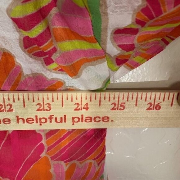 Trina Turk Kimono Womens L XL Multicolor Sheer Floral Beach Cover Up Boho - Picture 7 of 8